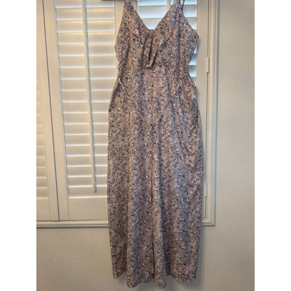 Boohoo Ditsy Floral Wide-Leg Jumpsuit - M